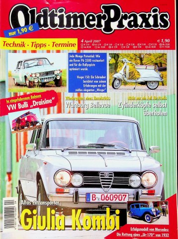 Deckblatt Oldtimer Praxis (04/2007)